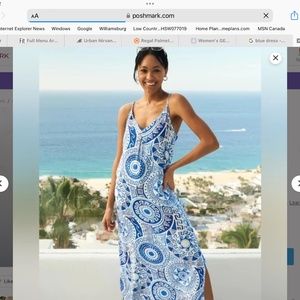 Kenny Flowers Oia beach dress size large